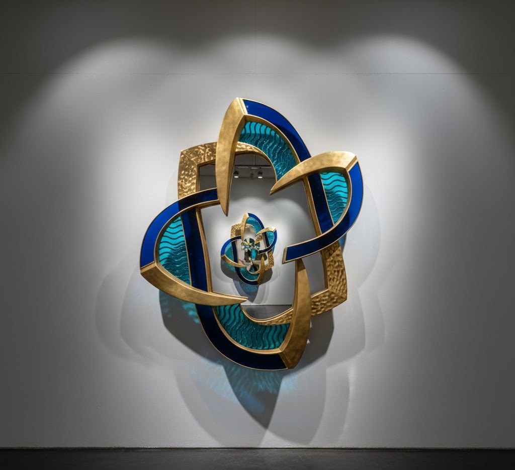 Artistic sculptural mirrors