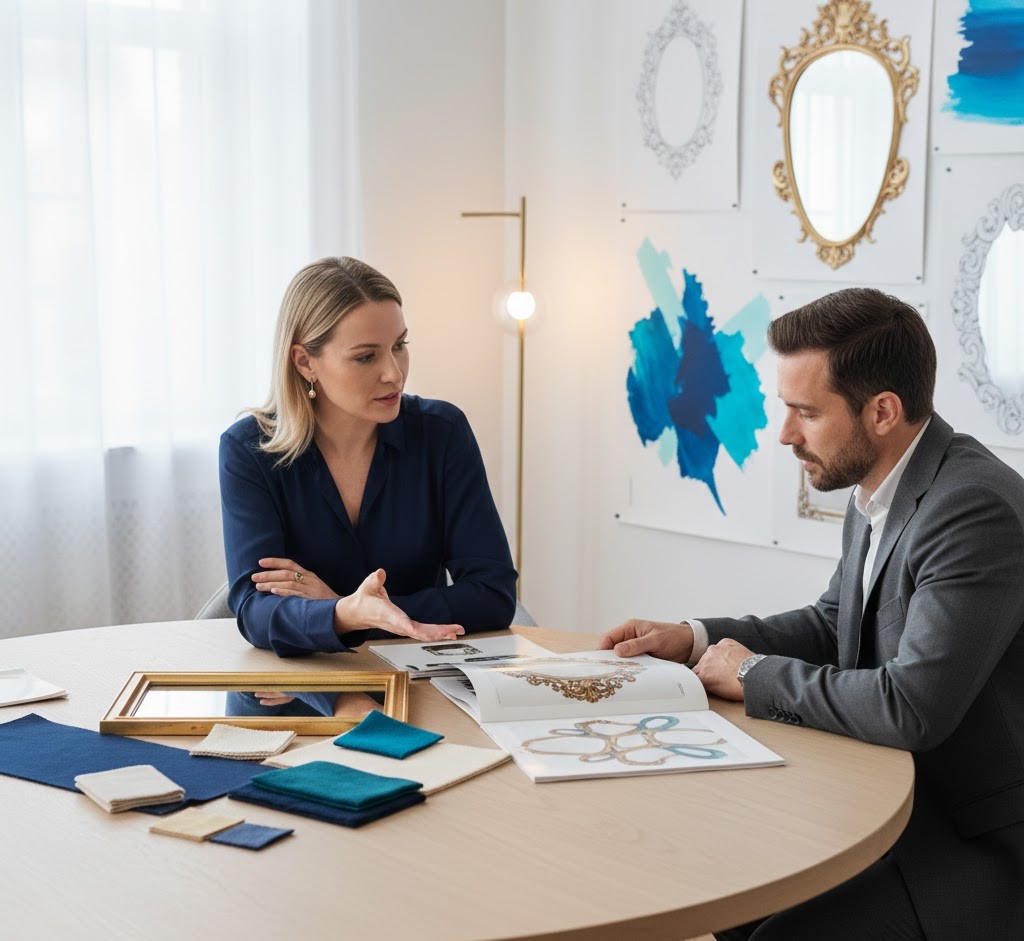 Custom mirror design consultation