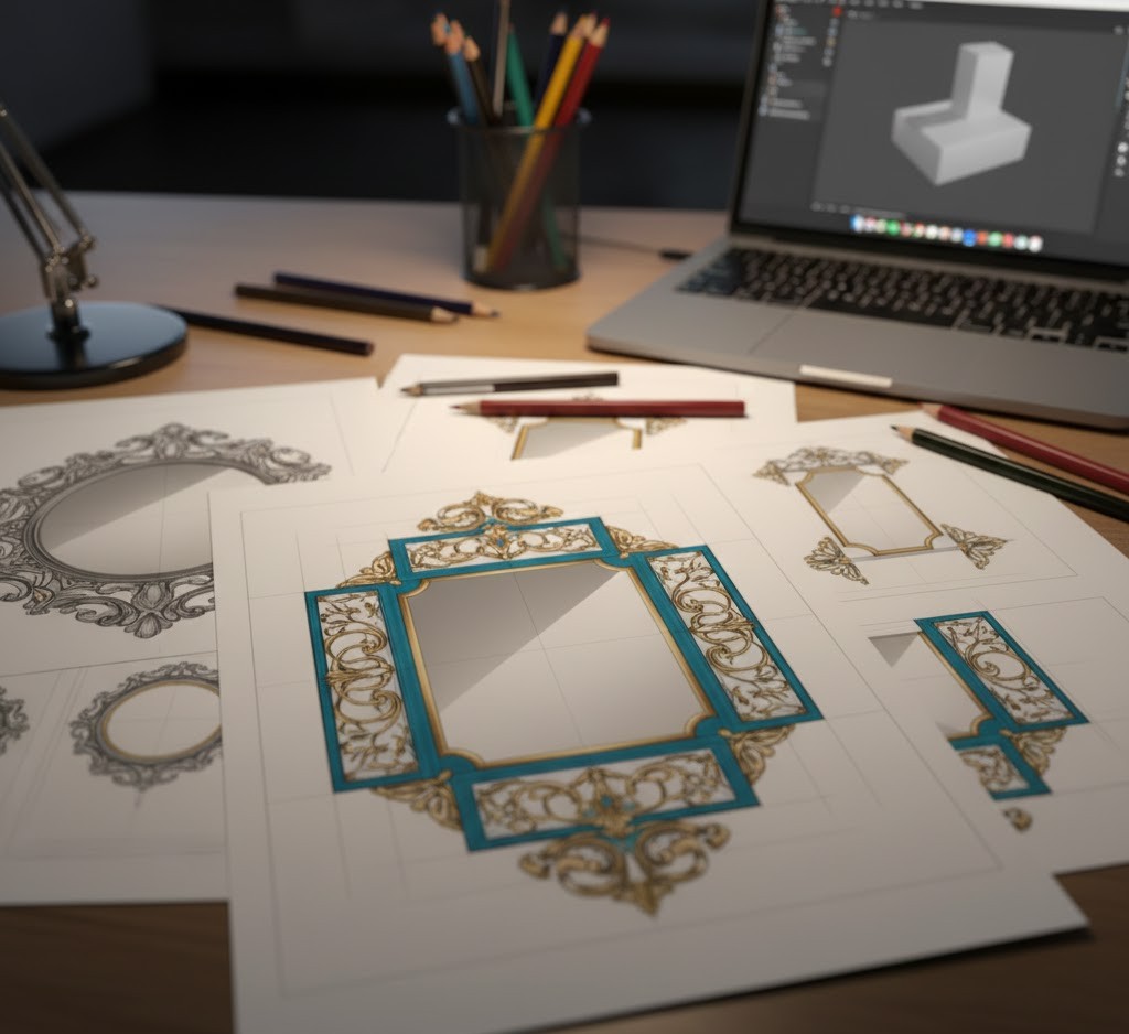 Custom mirror design process
